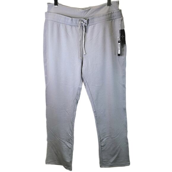 NYDJ Fit Solution City Track Pants Sz XL Gray Shapewear Compression Sweatpants - Picture 3 of 14